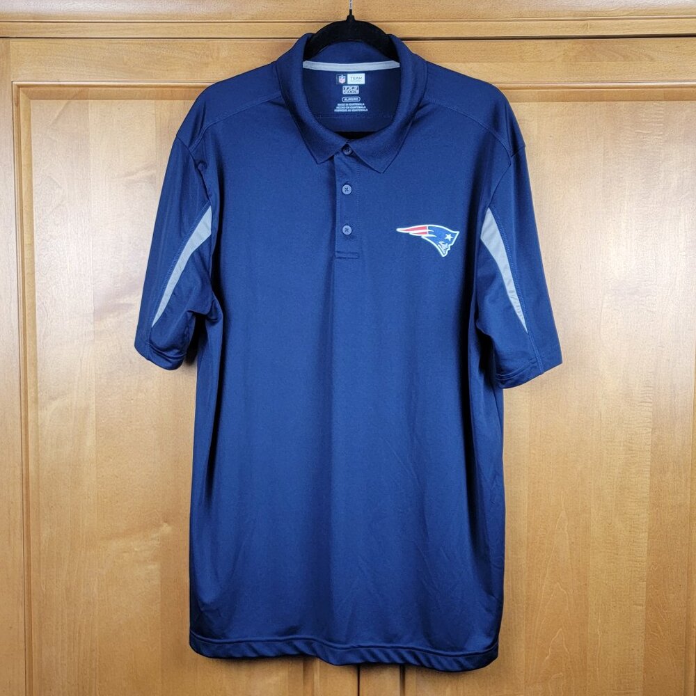 Men's NFL Team Apparel TX3 Cool Navy New England Patriots Polo Shirt - XL